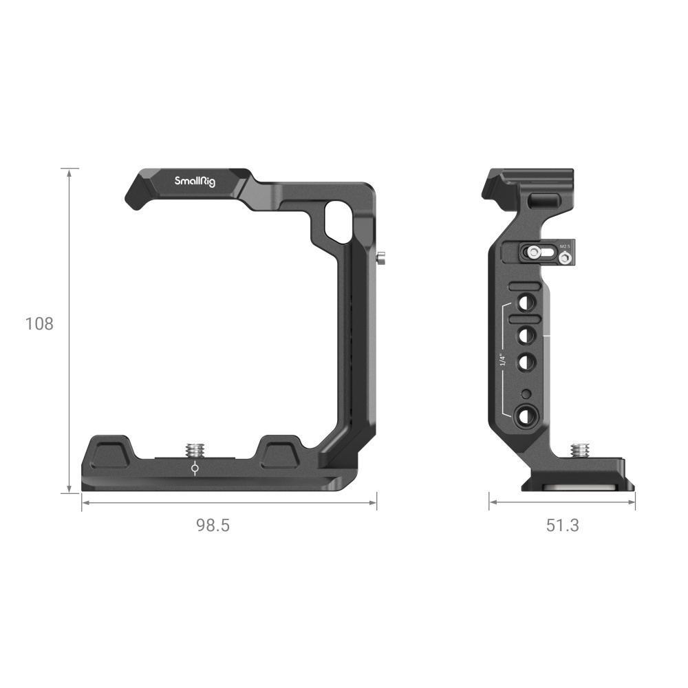 SmallRig Camera Half Cage Sony Alpha 7 IV/Alpha 7S III/Alpha 1/Alpha 7R IV kamerákhoz (3639)-14