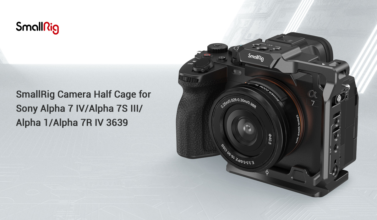 SmallRig Camera Half Cage Sony Alpha 7 IV/Alpha 7S III/Alpha 1/Alpha 7R IV kamerákhoz (3639)-8