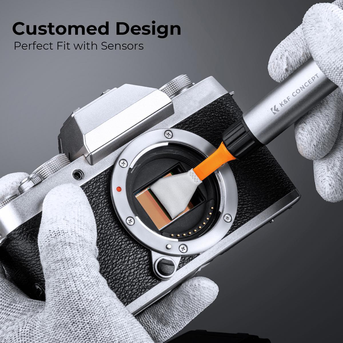 KF Concept cserélhető fej tisztító ecsethez APS-C szenzorhoz 20db-os (SKU.1901)-2