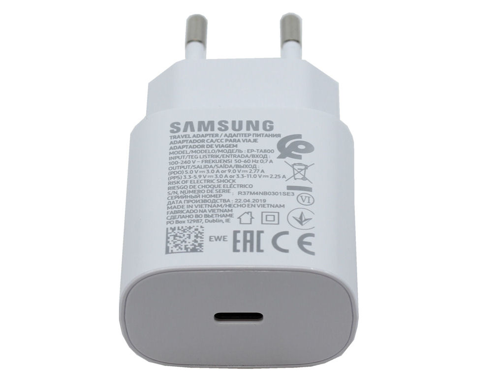 Samsung EP-TA800EWE USB Type-C hálózati töltő adapter 25W fehér-1