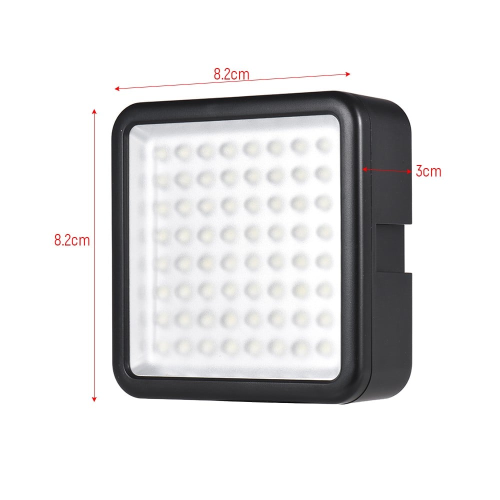 WY-64 LED lámpa, videólámpa 5600K vakupapucs foglalattal-5