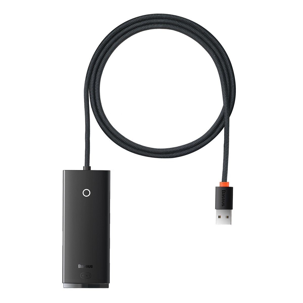 Baseus Adapter HUB - USB - 4xUSB3.0 - 1m (WKQX030101) fekete-0