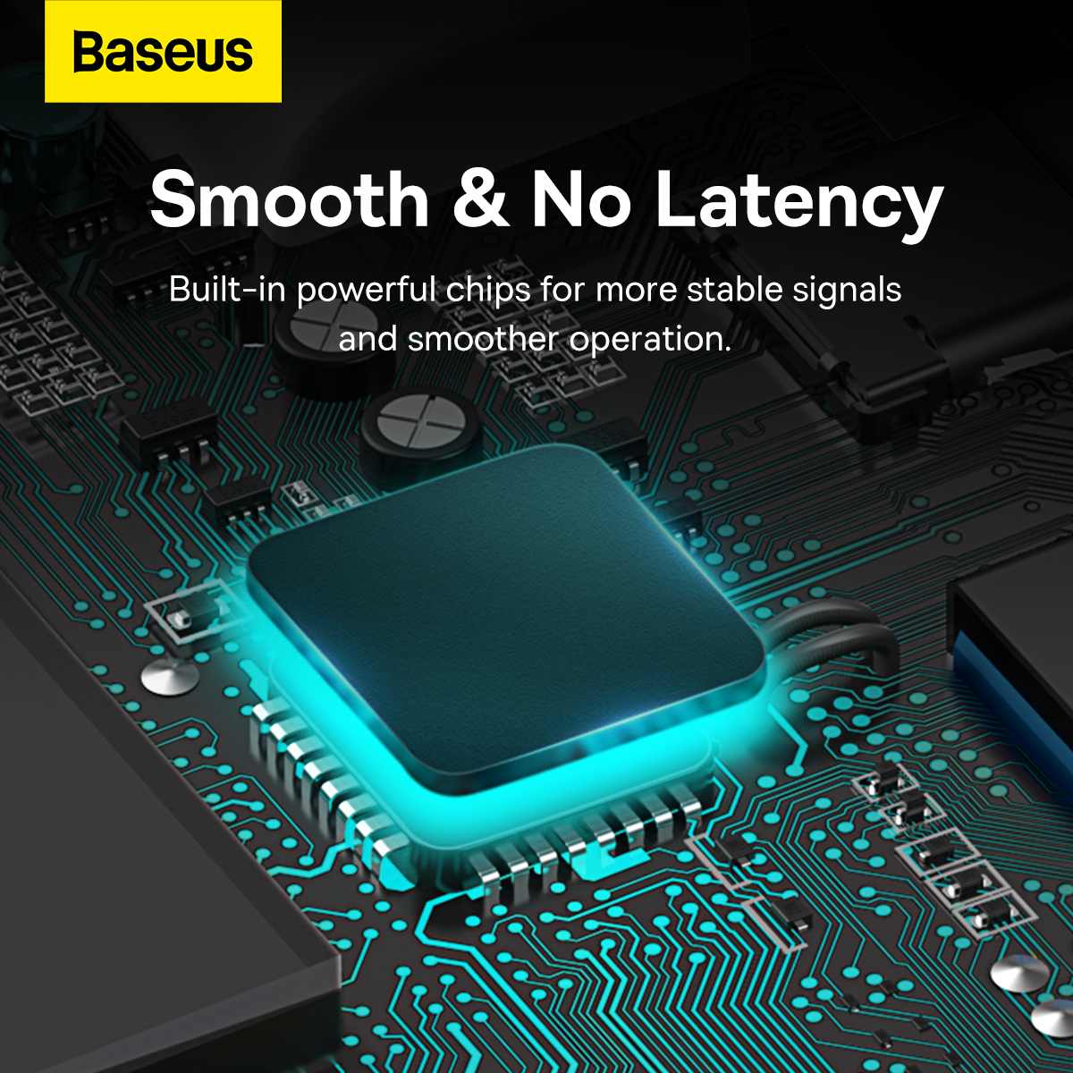 Baseus Adapter HUB - USB - 4xUSB3.0 - 1m (WKQX030101) fekete-7