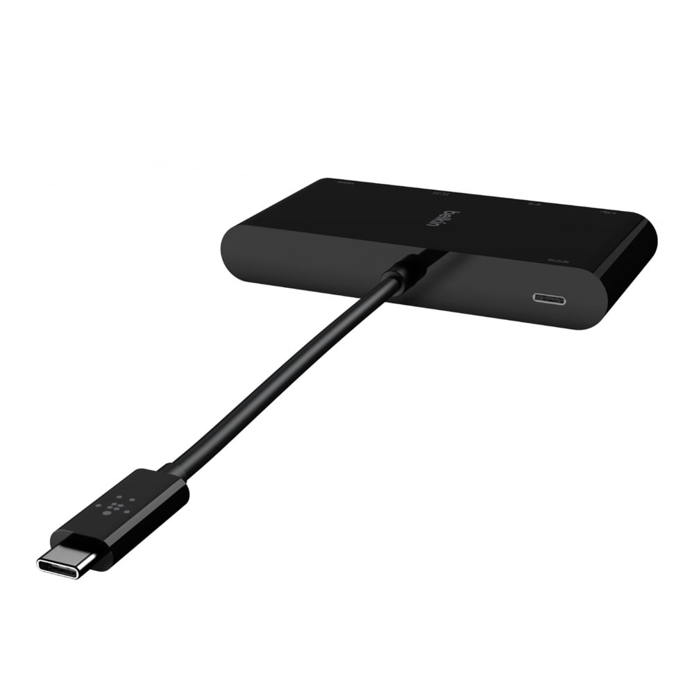 Belkin USB-C Multimédia + töltőadapter, HUB elosztó (ETHERNET - HDMI - VGA - USB-A) (100W PD) fekete (AVC004BTBK)-3