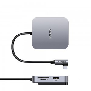 Ugreen HUB iMachez USB type C - 3 x USB 3.1 Gen 1 + SD / TF kártyaolvasó szürke (CM521 60377)