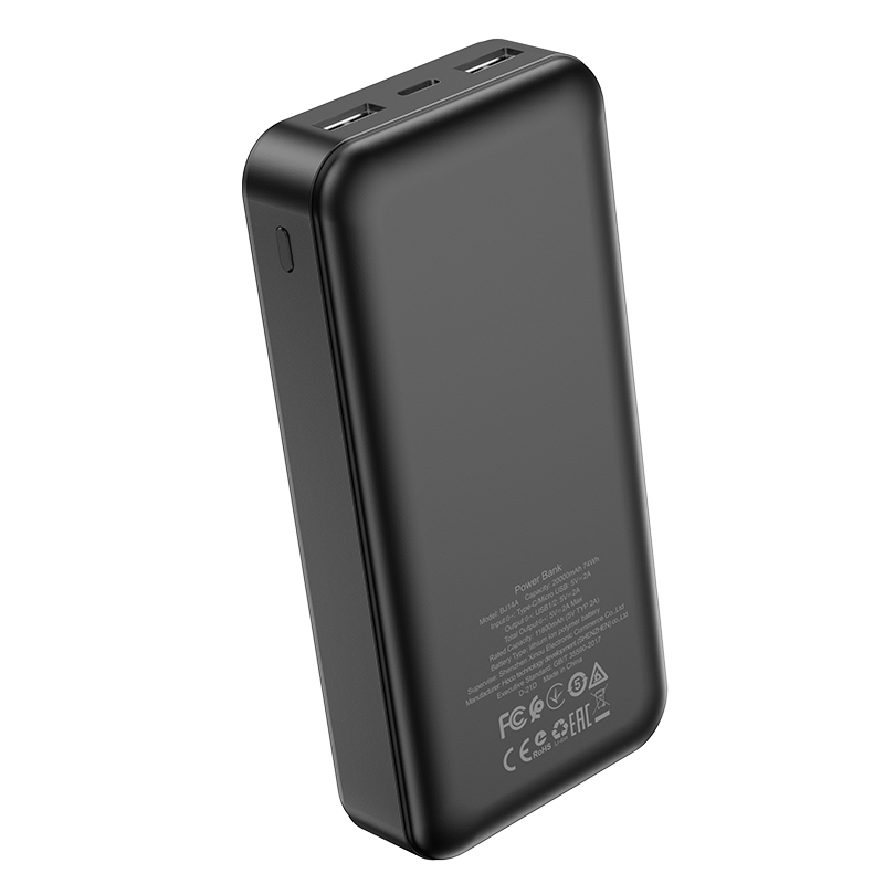 Borofone 20000mAh Freeway BJ14A Powerbank 2xUSB fekete-1