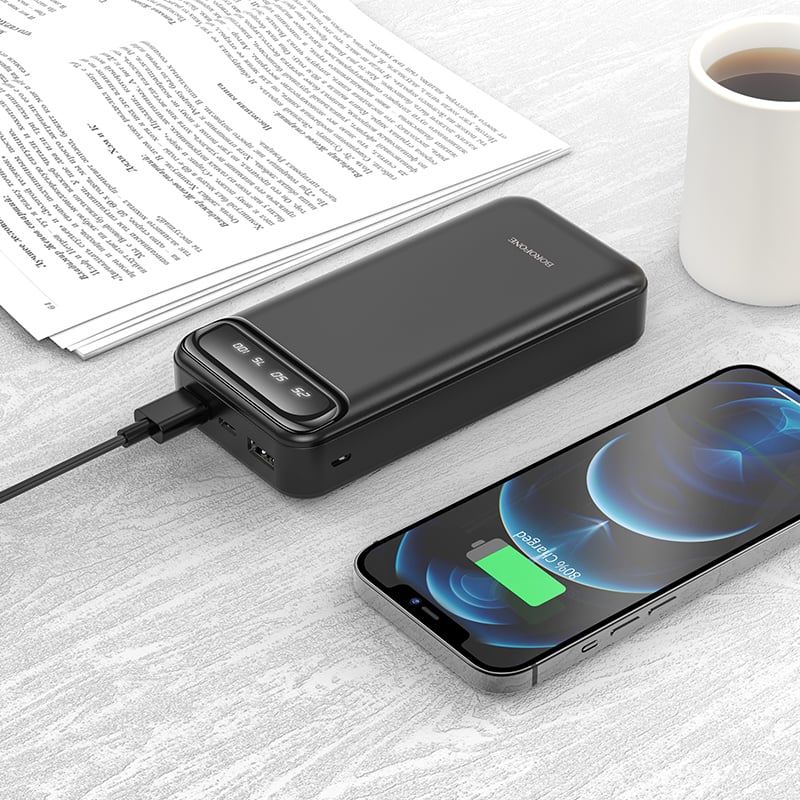 Borofone 20000mAh Freeway BJ14A Powerbank 2xUSB fekete-2
