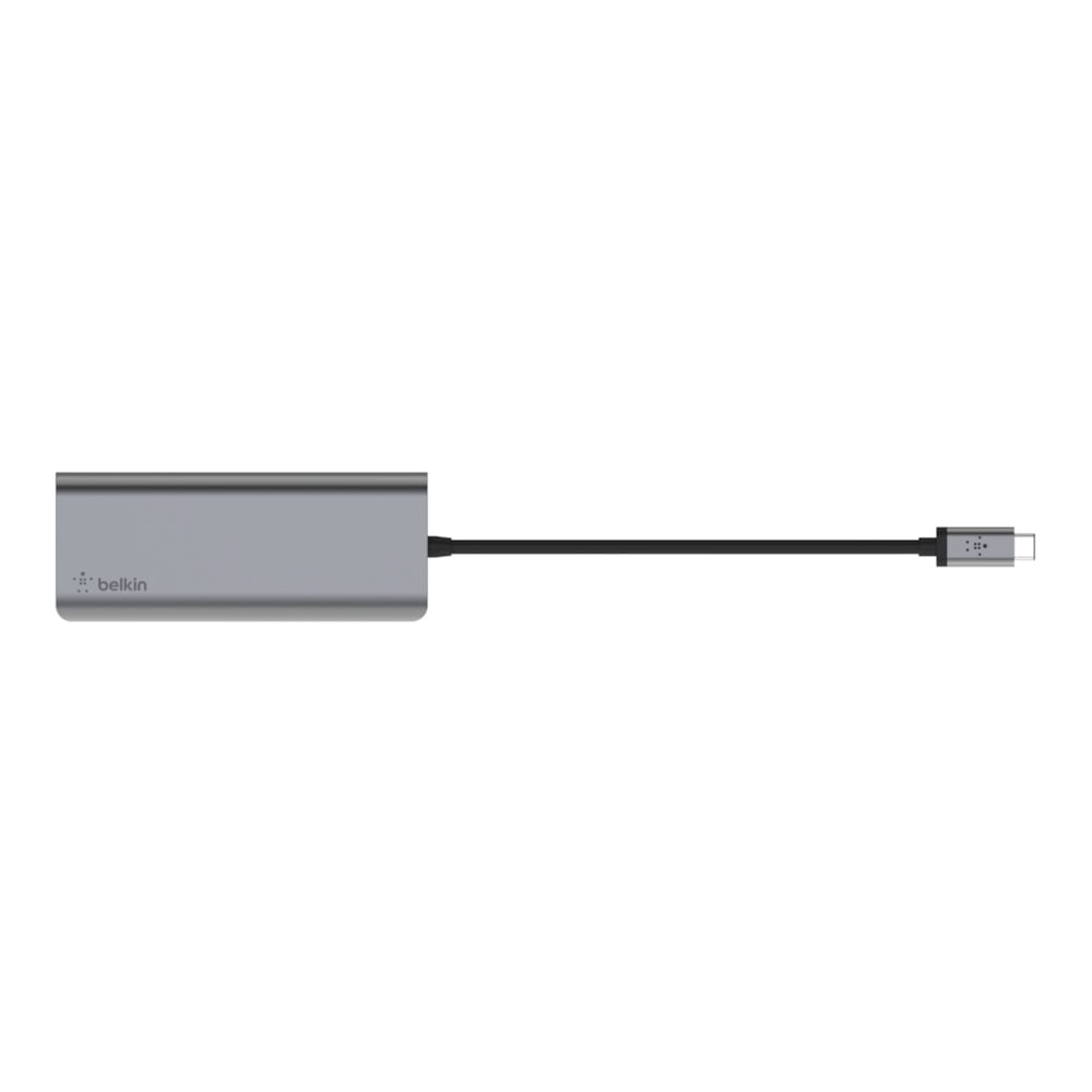 Belkin CONNECT USB-C 6 az 1-ben többportos adapter, HUB elosztó (AVC008btSGY) szürke-3