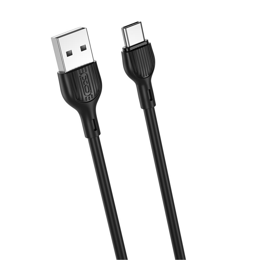 XO NB200 USB - USB-C kábel 2 m 2.1 A fekete-0