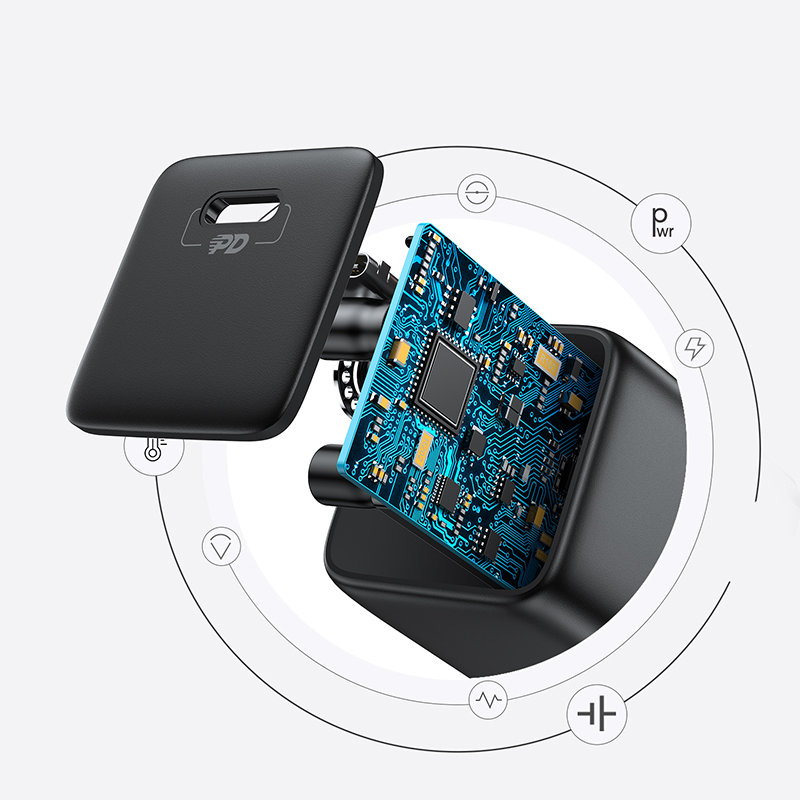 Joyroom hálózati töltő adapter USB Type C PD töltő 25W EU dugó fekete (L-P251)-3