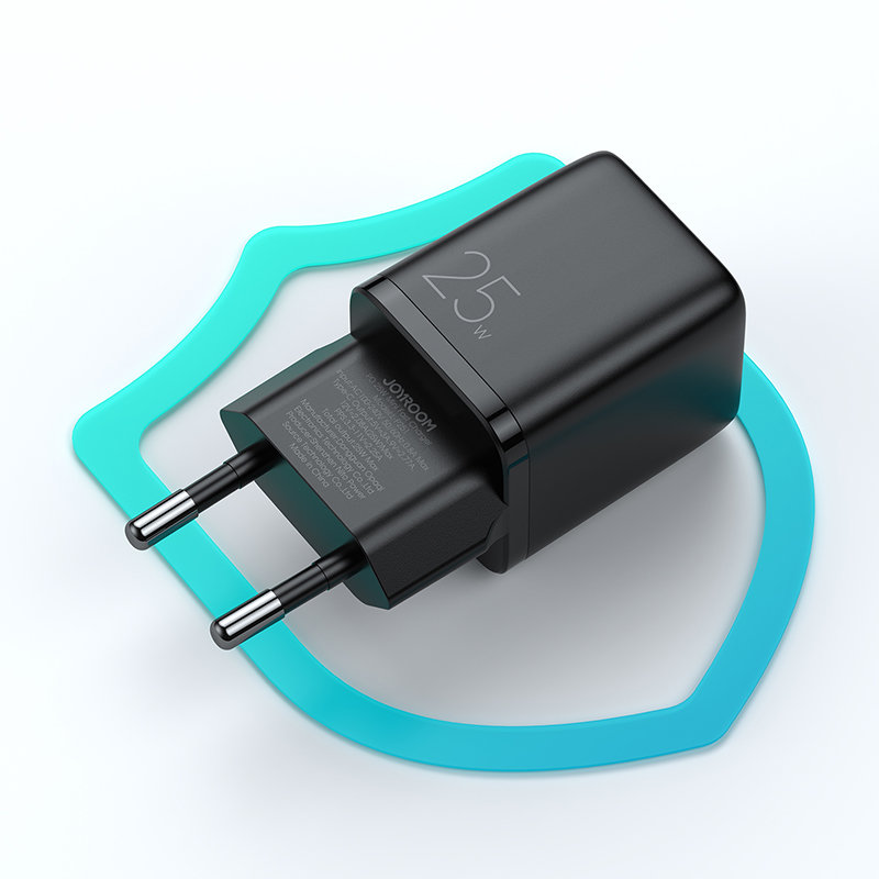 Joyroom hálózati töltő adapter USB Type C PD töltő 25W EU dugó fekete (L-P251)-6