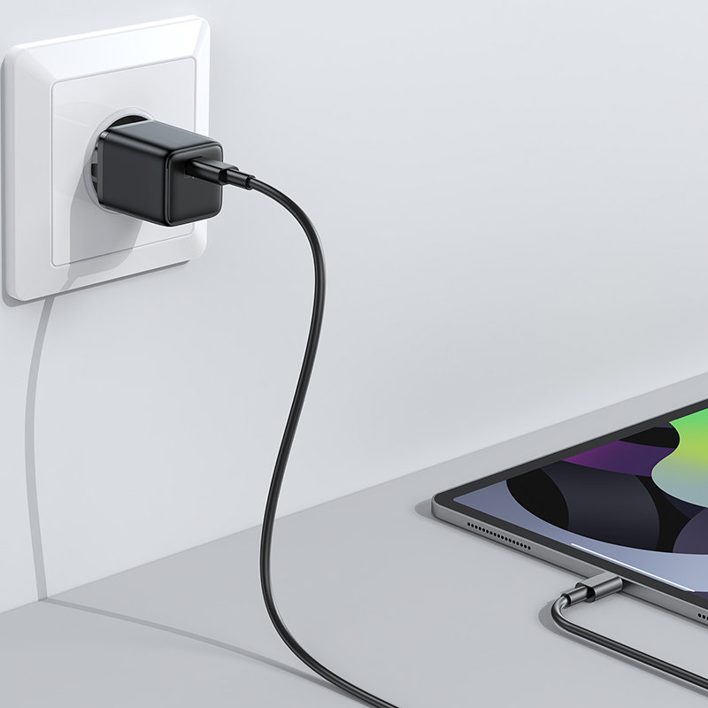 Joyroom hálózati töltő adapter USB Type C PD töltő 25W EU dugó fekete (L-P251)-1