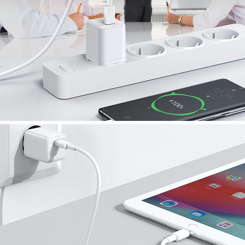 Joyroom hálózati töltő adapter USB Type C PD töltő 25W EU dugó fehér (L-P251)-6