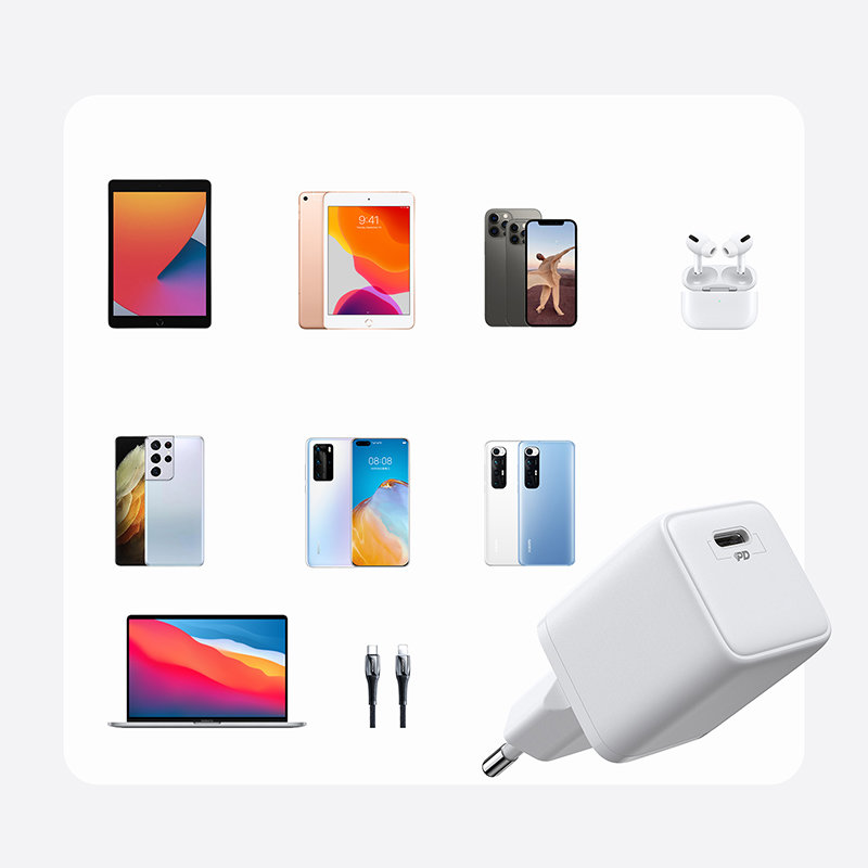 Joyroom hálózati töltő adapter USB Type C PD töltő 25W EU dugó fehér (L-P251)-4