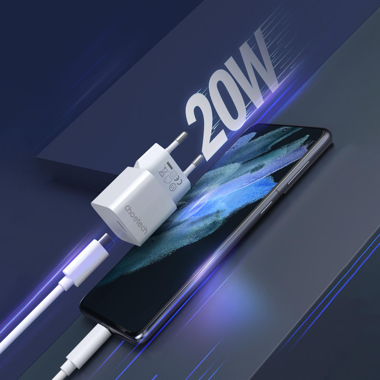 Choetech hálózati töltő adapter 20W USB Type C (PD5010)-1