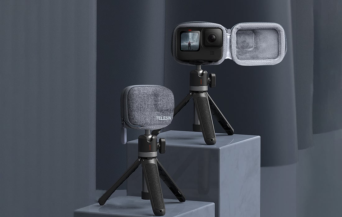 TELESIN ütésálló védőtáska, hordtáska GoPro Hero 9 / Hero 10 / Hero 11 / Hero 12 akciókamerákhoz (GP-CPB-902)-4