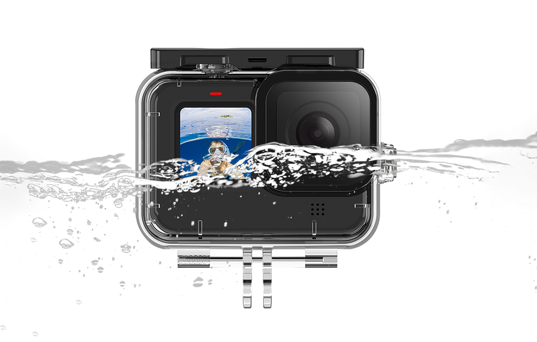 TELESIN vízálló tok GoPro Hero 9 / Hero 10 / Hero 11 / Hero 12 akciókamerákhoz (GP-WTP-901)-5