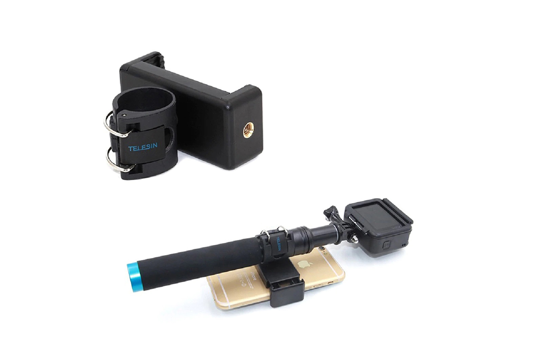 TELESIN selfie bot, állvány akciókamerákhoz mobiltelefon tartóval (GP-MNP-090-D)-5