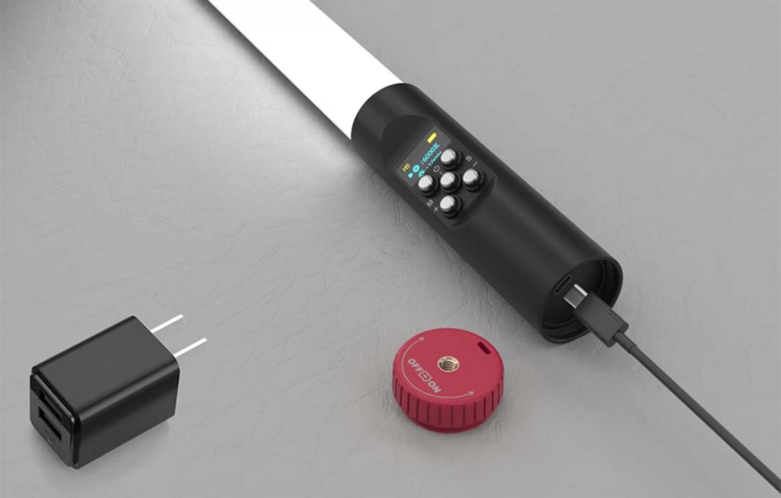 PULUZ RGB LED lámpa, fénycső beépített akkumulátorral, vízálló (PU3550R)-4