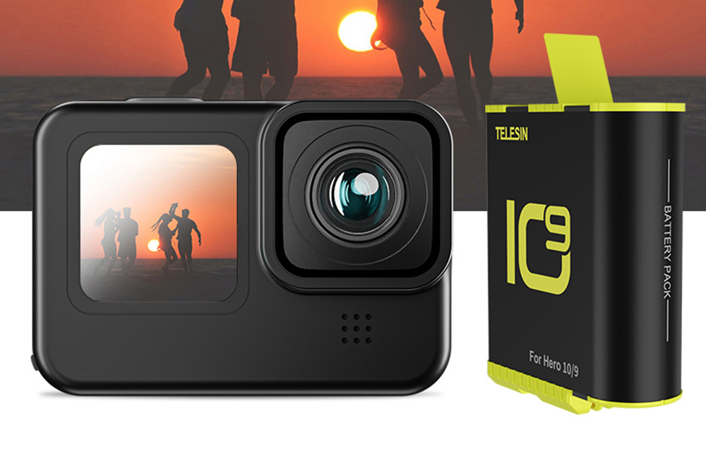 TELESIN akkumulátor GoPro Hero 9 / Hero 10 / Hero 11 / Hero 12 akciókamerákhoz 1750mAh (GP-BTR-901-B)-7