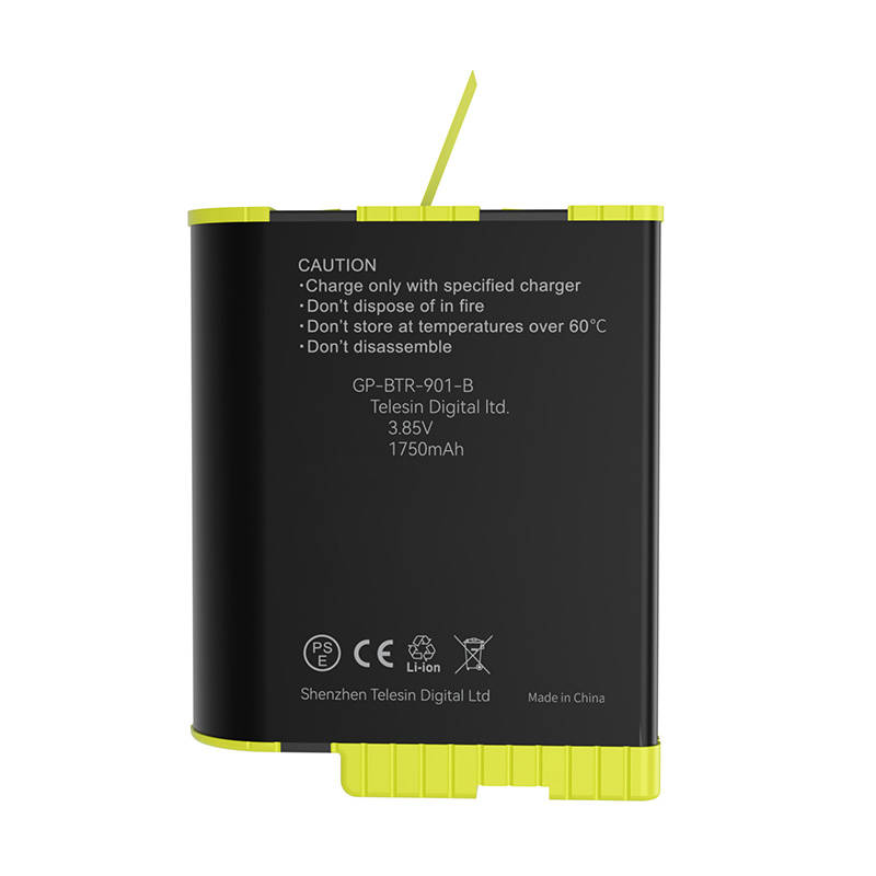 TELESIN akkumulátor GoPro Hero 9 / Hero 10 / Hero 11 / Hero 12 akciókamerákhoz 1750mAh (GP-BTR-901-B)-5