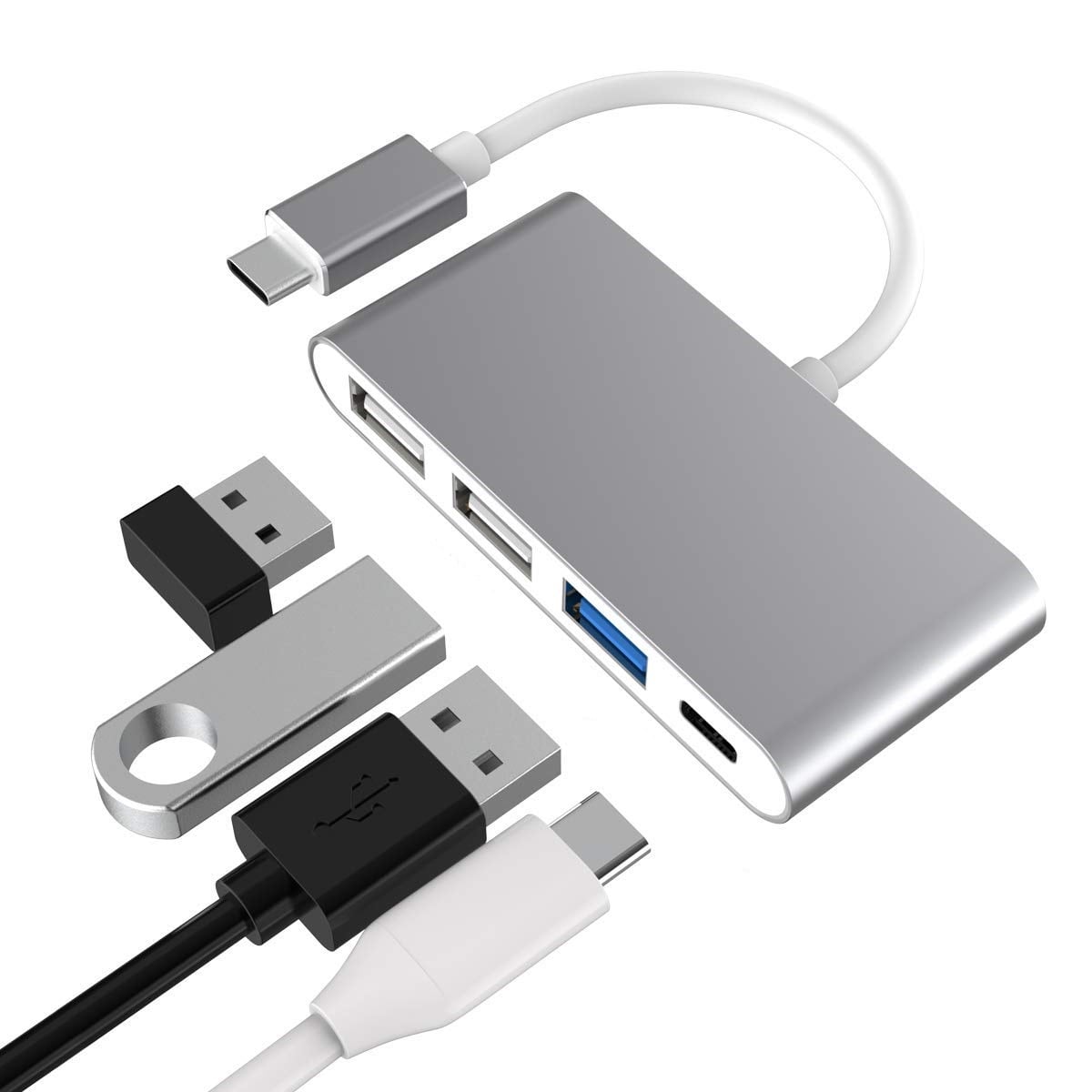 RayCue 4 az 1-ben USB Type C Hub USB 3.0 , MacBook-hoz-0