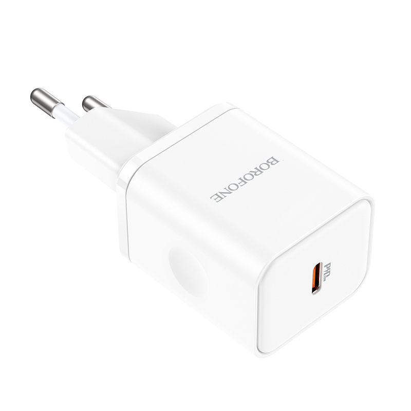 Borofone BN6 hálózati töltő adapter Type C QC 3.0 PD 20W fehér-6