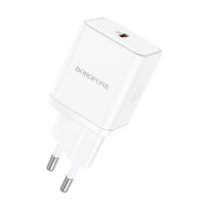 Borofone BN6 hálózati töltő adapter Type C QC 3.0 PD 20W fehér-5
