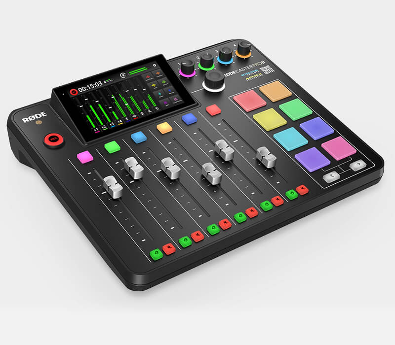 RODE RODECaster Pro II négy mikrofoncsatornás audio produkciós keverő és rögzítő USB, Bluetooth, Ethernet és WiFi csatlakozásokkal-20
