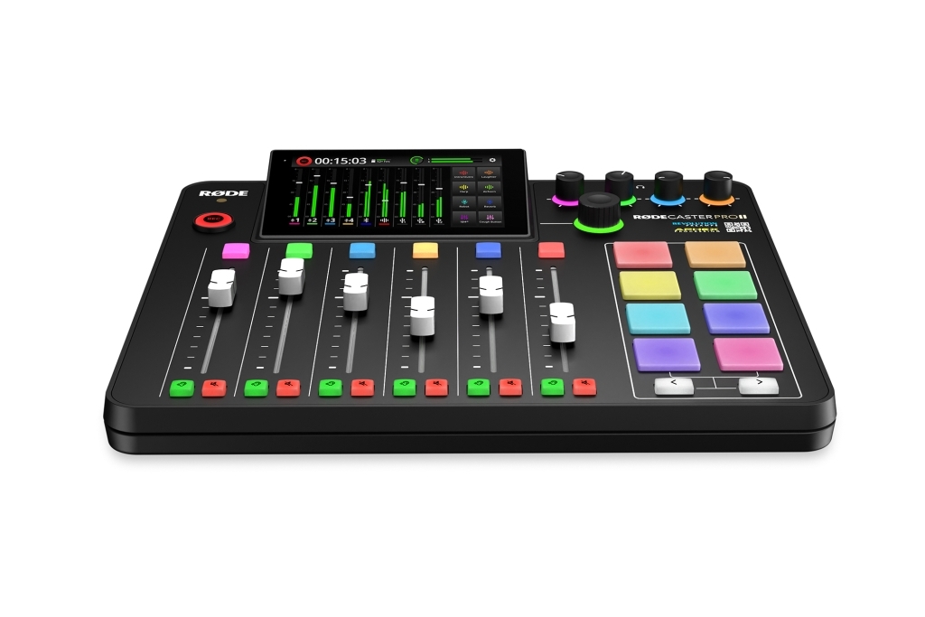 RODE RODECaster Pro II négy mikrofoncsatornás audio produkciós keverő és rögzítő USB, Bluetooth, Ethernet és WiFi csatlakozásokkal-18