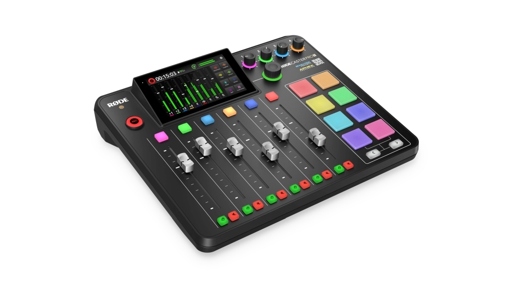 RODE RODECaster Pro II négy mikrofoncsatornás audio produkciós keverő és rögzítő USB, Bluetooth, Ethernet és WiFi csatlakozásokkal-32