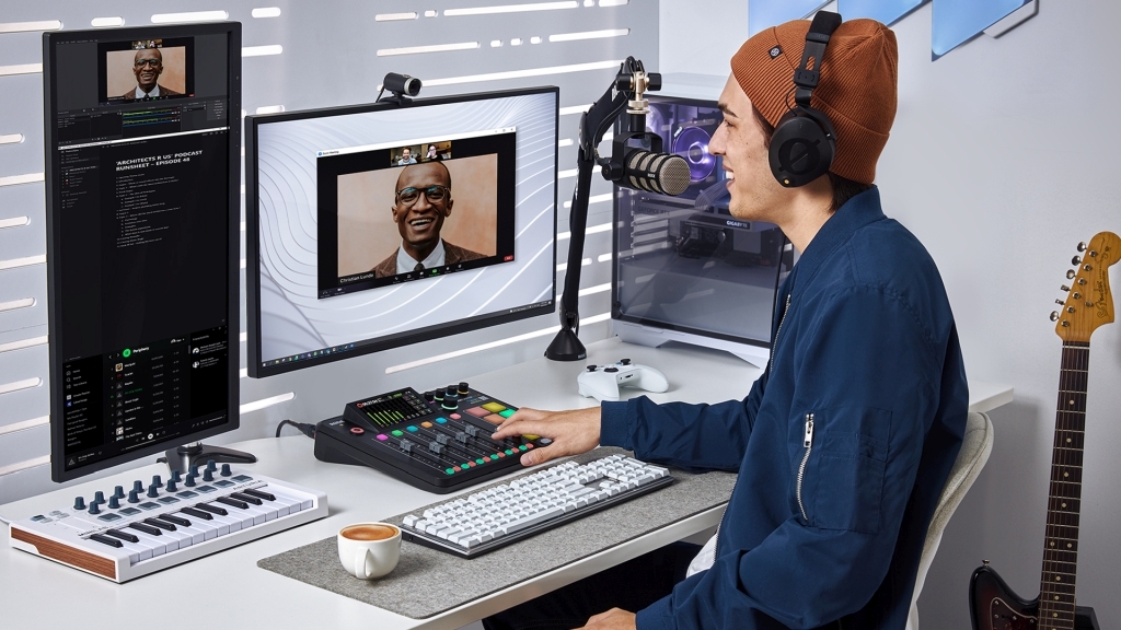 RODE RODECaster Pro II négy mikrofoncsatornás audio produkciós keverő és rögzítő USB, Bluetooth, Ethernet és WiFi csatlakozásokkal-12