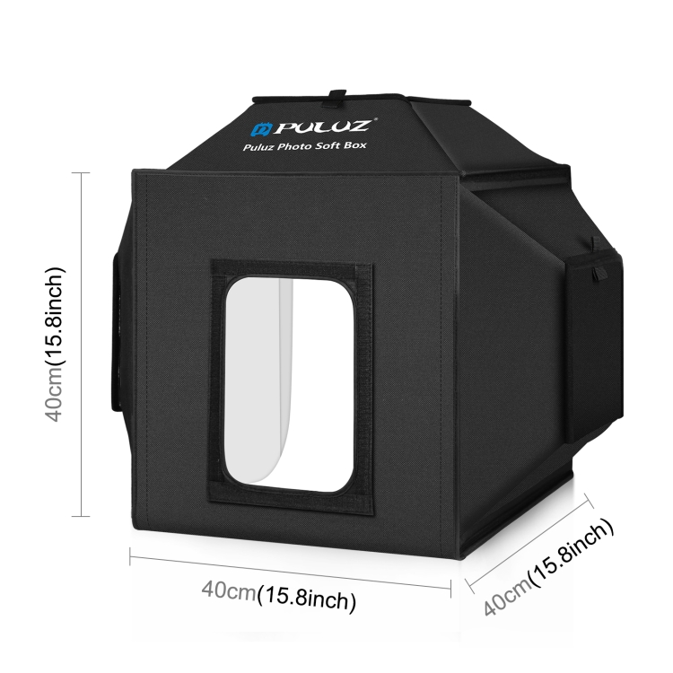 PULUZ PU5042EU fotósátor, fotódoboz 40cm, 3x24W, 5500K-8