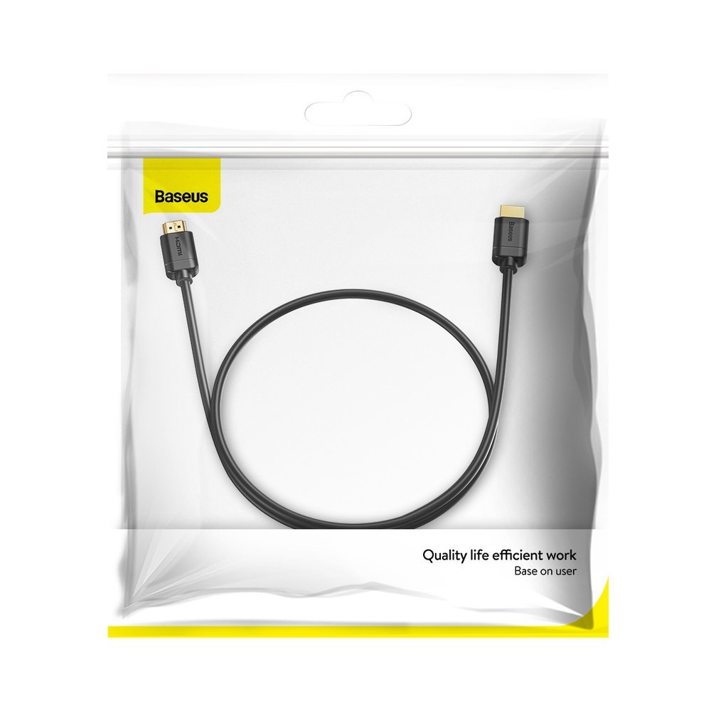 Baseus HDMI 2.0 kábel 4K 60Hz 3D HDR 18 Gbps 1m fekete (CAKGQ-A01)-8