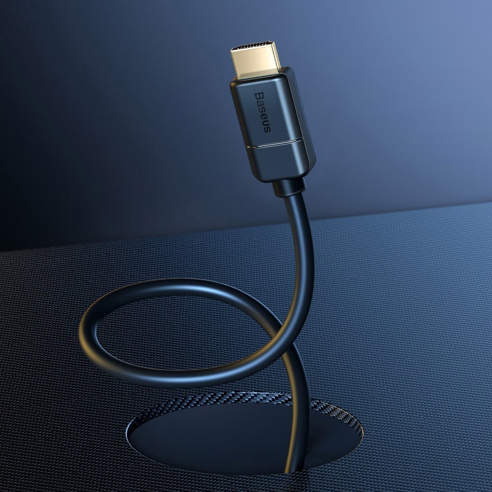 Baseus HDMI 2.0 kábel 4K 60Hz 3D HDR 18 Gbps 1m fekete (CAKGQ-A01)-4