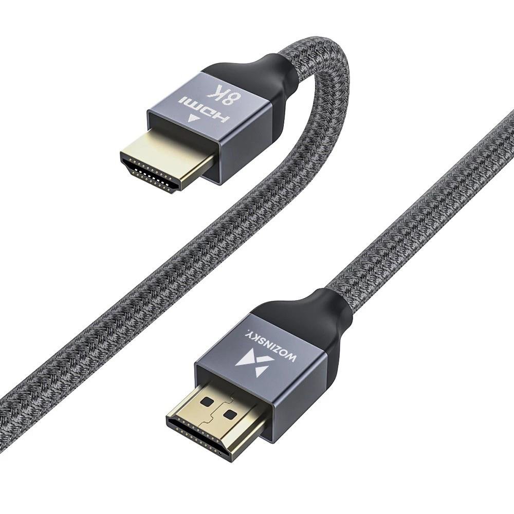 Wozinsky HDMI kábel 2.1 8K 60Hz 48 Gbps / 4K 120Hz / 2K 144Hz 1m szürke (WHDMI-10)-0