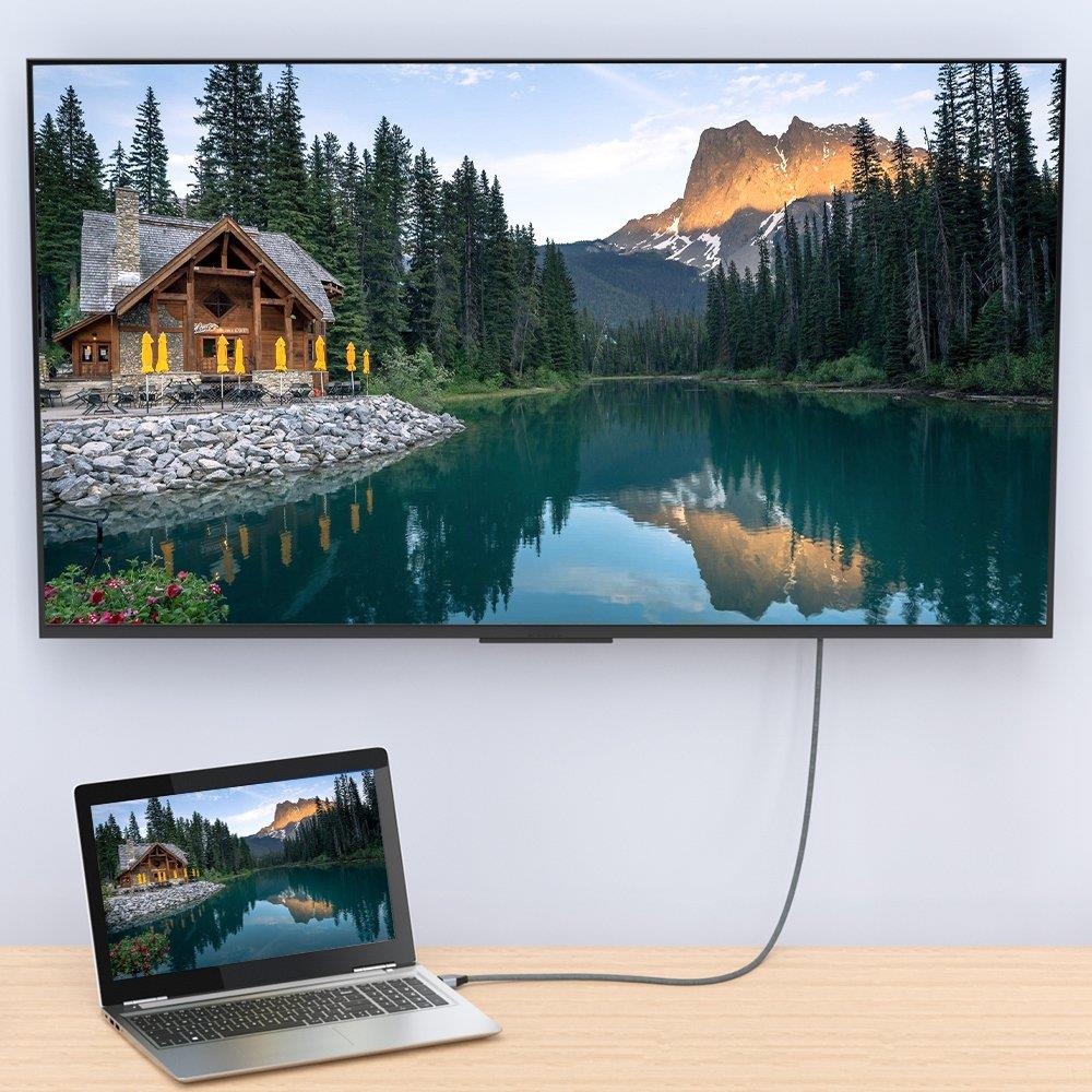 Wozinsky HDMI kábel 2.1 8K 60Hz 48 Gbps / 4K 120Hz / 2K 144Hz 1m szürke (WHDMI-10)-6