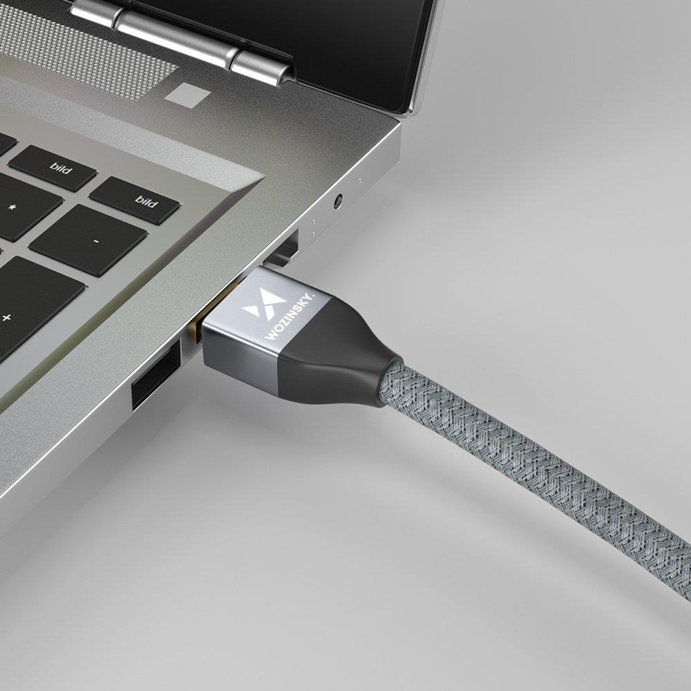 Wozinsky HDMI kábel 2.1 8K 60Hz 48 Gbps / 4K 120Hz / 2K 144Hz 1m szürke (WHDMI-10)-1