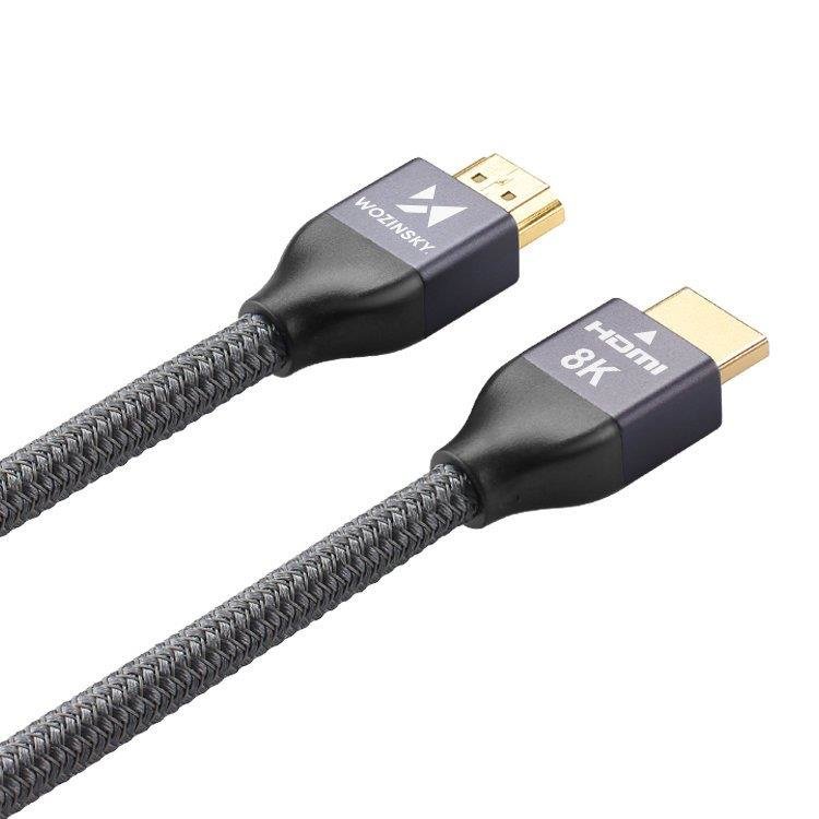 Wozinsky HDMI kábel 2.1 8K 60Hz 48 Gbps / 4K 120Hz / 2K 144Hz 1m szürke (WHDMI-10)-9
