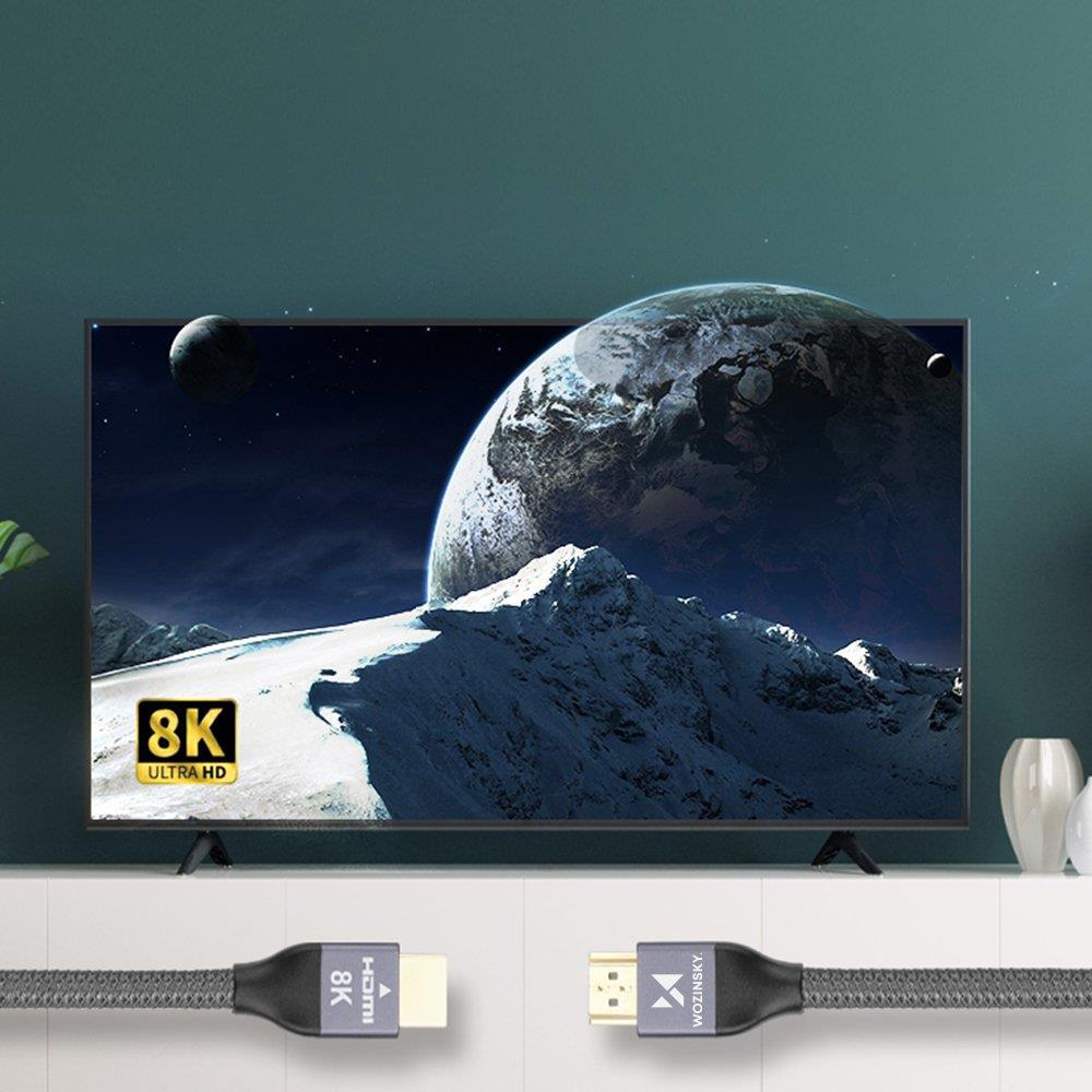 Wozinsky HDMI kábel 2.1 8K 60Hz 48 Gbps / 4K 120Hz / 2K 144Hz 1m szürke (WHDMI-10)-7