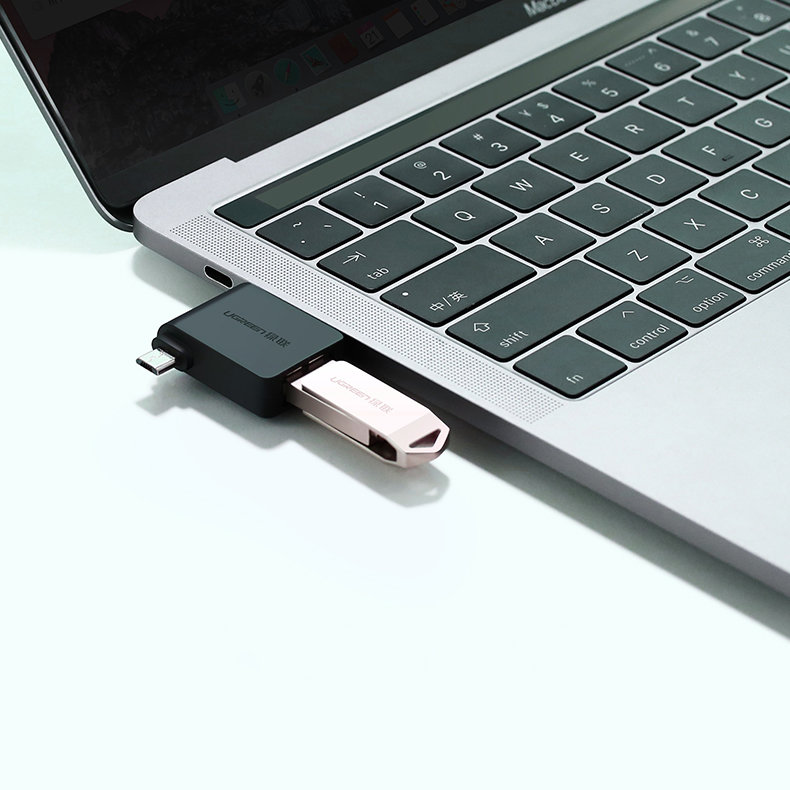 Ugreen OTG USB adapter USB 3.2 Gen 1 (5Gbps) - USB Type C / micro USB fekete (30453)-5