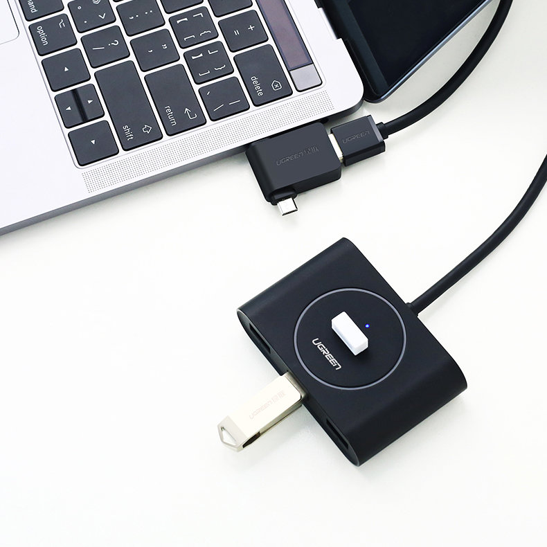 Ugreen OTG USB adapter USB 3.2 Gen 1 (5Gbps) - USB Type C / micro USB fekete (30453)-8