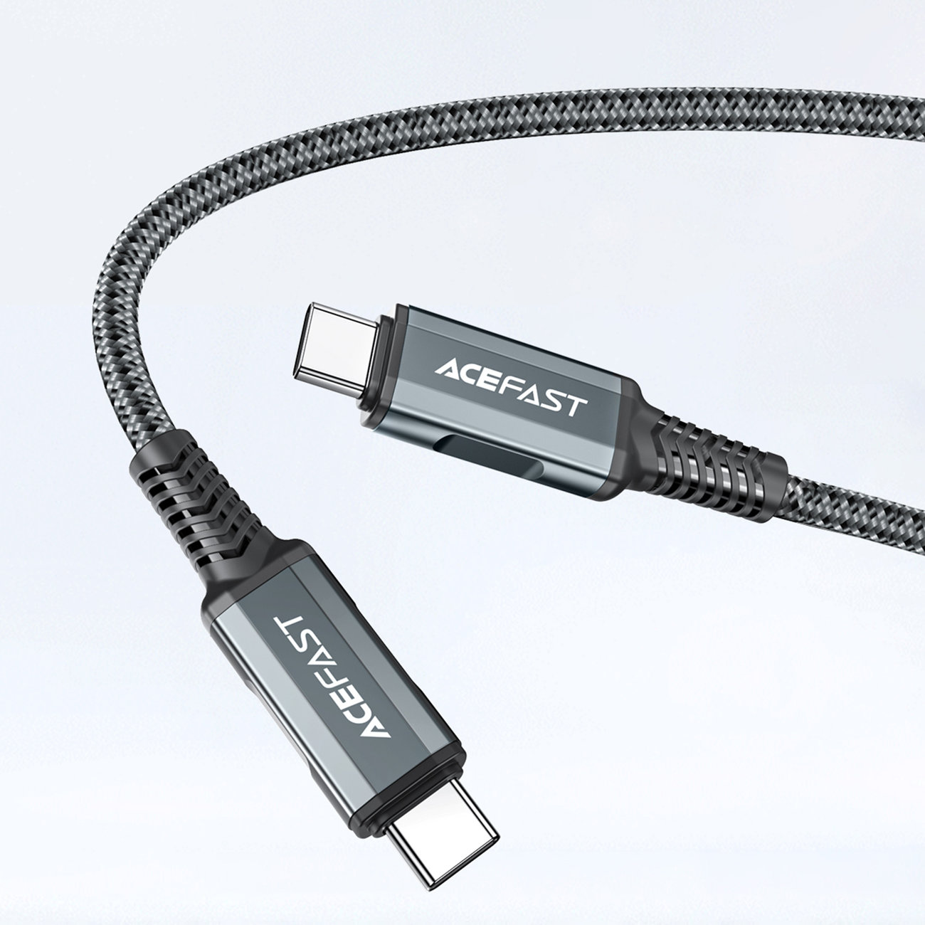 Acefast 2 az 1-ben hálózati töltő adapter GaN 65W USB Type C / USB, HDMI adapter 4K@60Hz + USB Type C kábel 1.8m, fehér (A17)-5