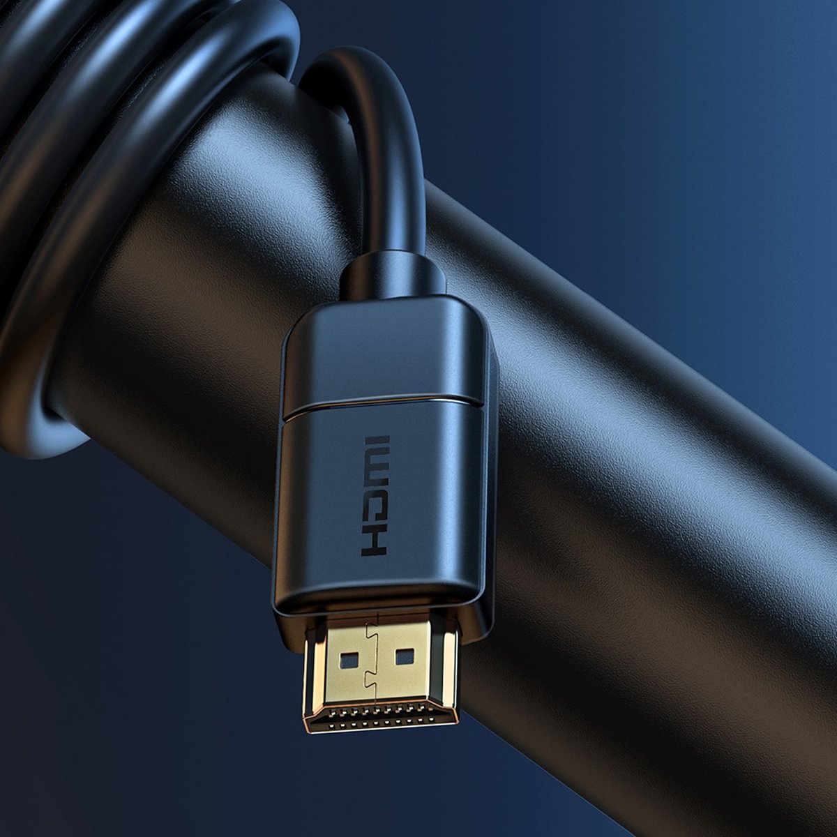 Baseus High Definition Series HDMI 2.0 kábel 4K60Hz 0.75m fekete (WKGQ030101)-3