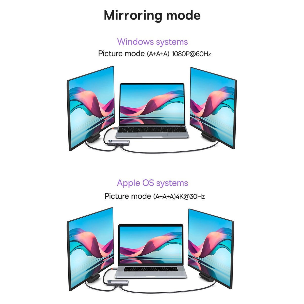 Baseus Metal Gleam Series 7 az 1-ben dokkoló, HUB USB Type C - 1 x HDMI / 1 x VGA / 3 x USB 3.2 Gen. 1/1 x Power Delivery / 1 x RJ-45 Ethernet szürke (WKWG040013)-25