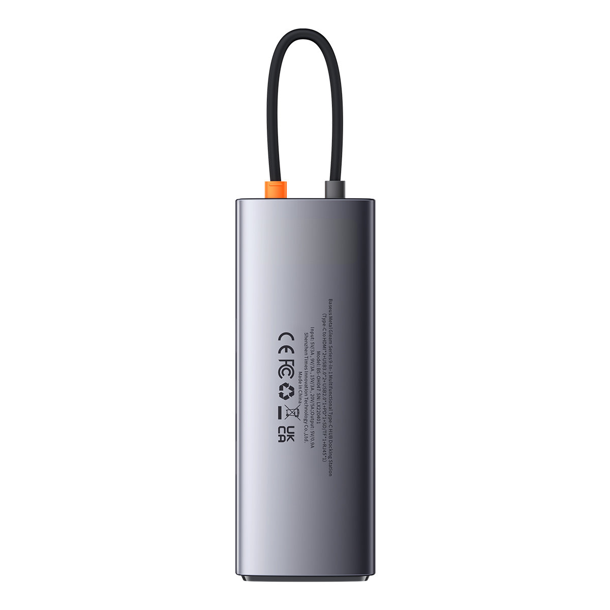 Baseus Metal Gleam Series 9 az 1-ben dokkoló, HUB USB Type C - 2 x HDMI / 2 x USB 3.2 Gen. 1/1 x USB 2.0 / 1 x Power Delivery / 1 x SD kártyaolvasó / 1 x microSD kártyaolvasó / 1 x RJ-45 szürke (WKWG060013)-19