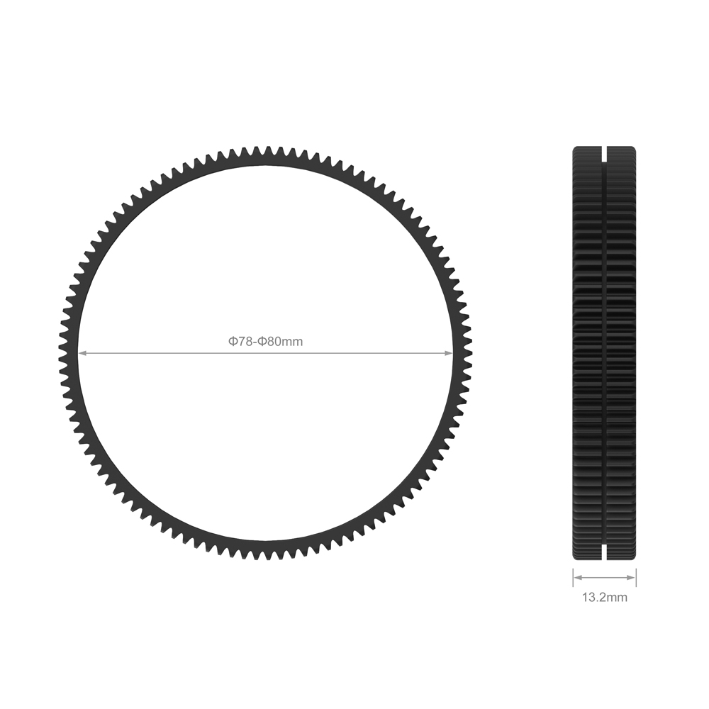 SmallRig 78mm-80mm Seamless Focus Gear Ring, follow focus gyűrű (3295)-1