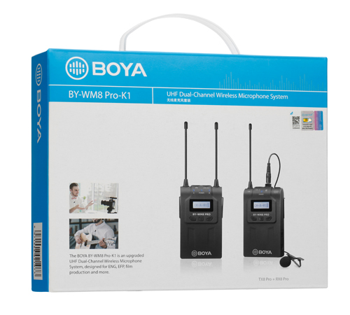 BOYA BY-WM8 Pro-K1 UHF vezeték nélküli szett (1+1)-4