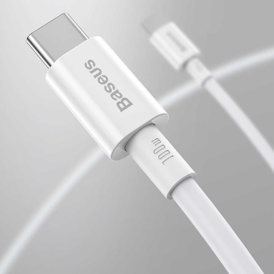 Baseus Superior USB Type-C - USB Type-C kábel Quick Charge / Power Delivery / FCP 100W 5A 20V 2m fehér (CATYS-C02)-14