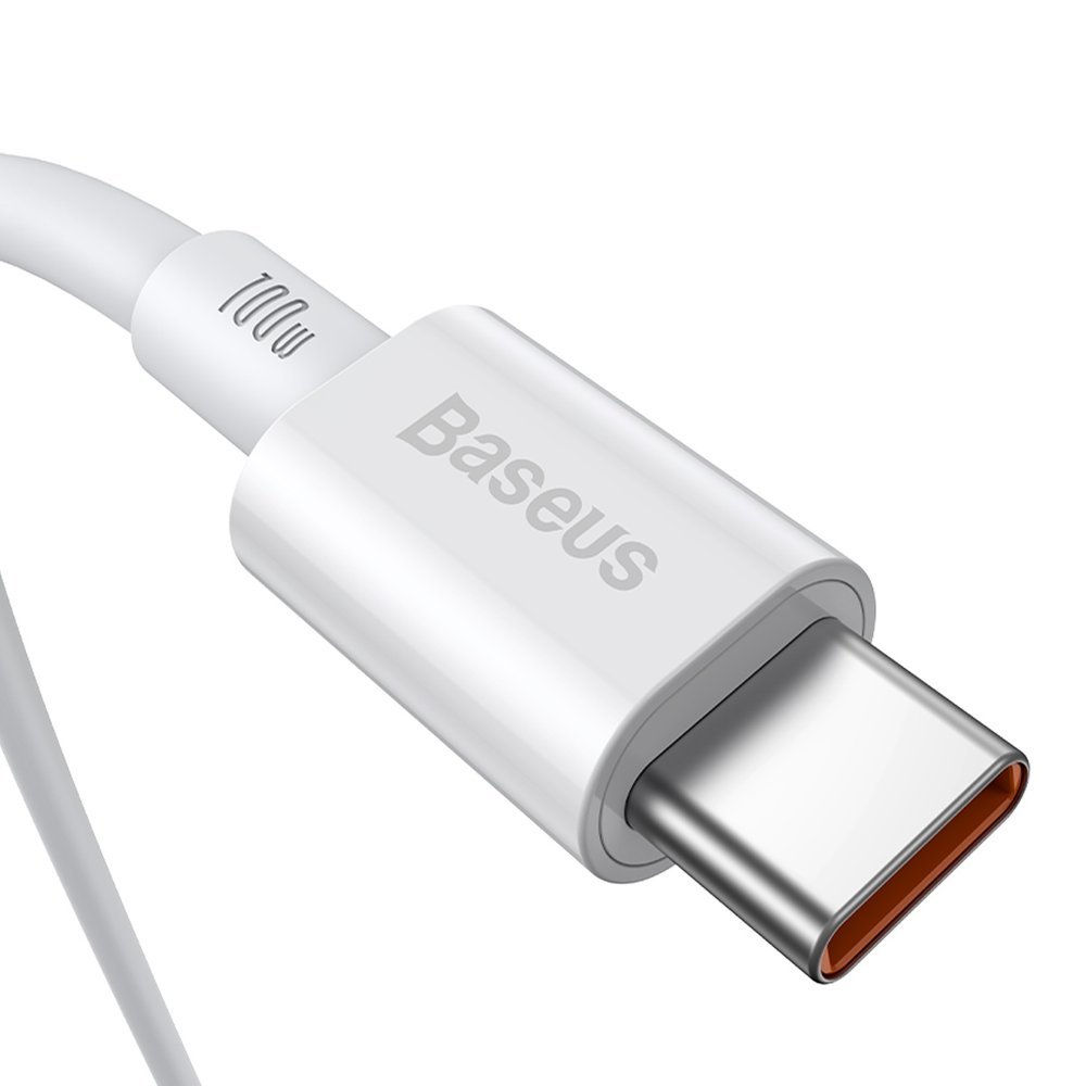 Baseus Superior USB Type-C - USB Type-C kábel Quick Charge / Power Delivery / FCP 100W 5A 20V 2m fehér (CATYS-C02)-1